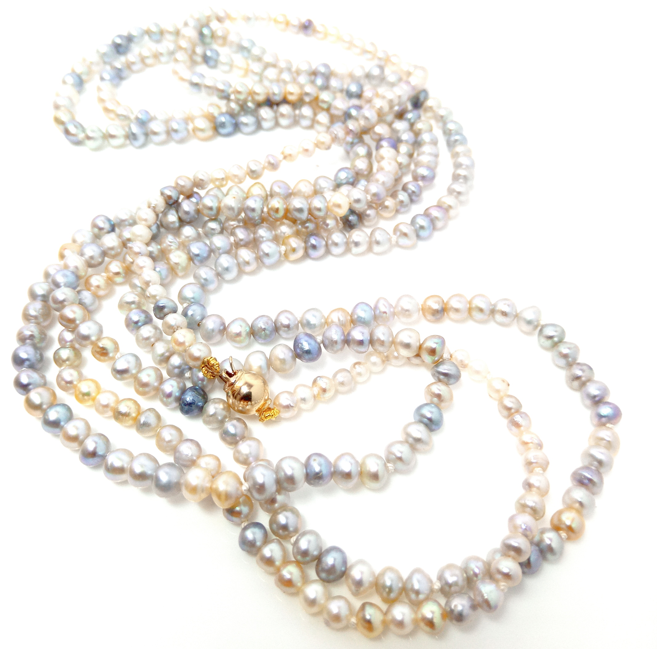 Multicoloured Keishi Vietnamese Akoya Pearl Necklace